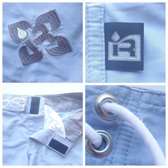 Immersion Research Board Shorts Women 2 Blue Floral 10" Kayak Paddle Swim Beach - Picture 5 of 8